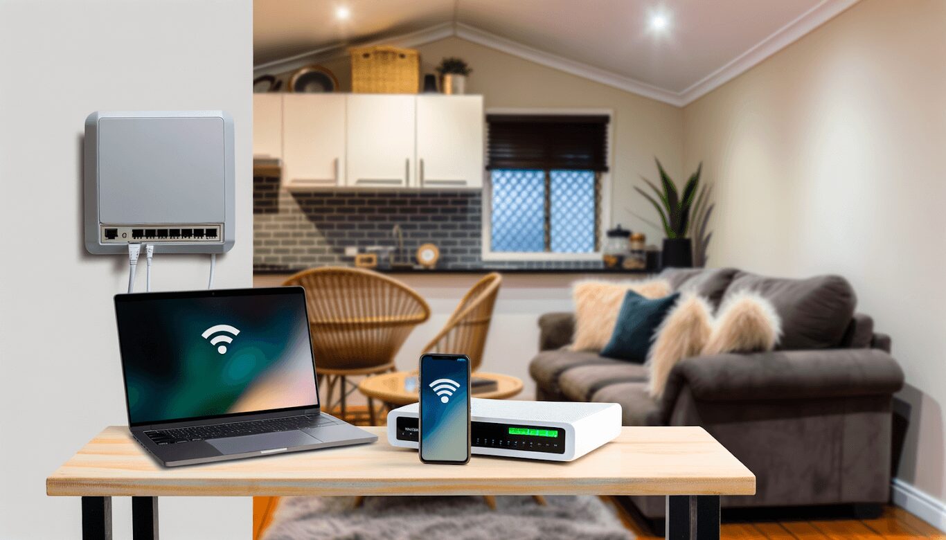 Modern Australian Home with NBN Technologies